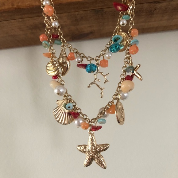 Jewelry - Golden sea themed necklace